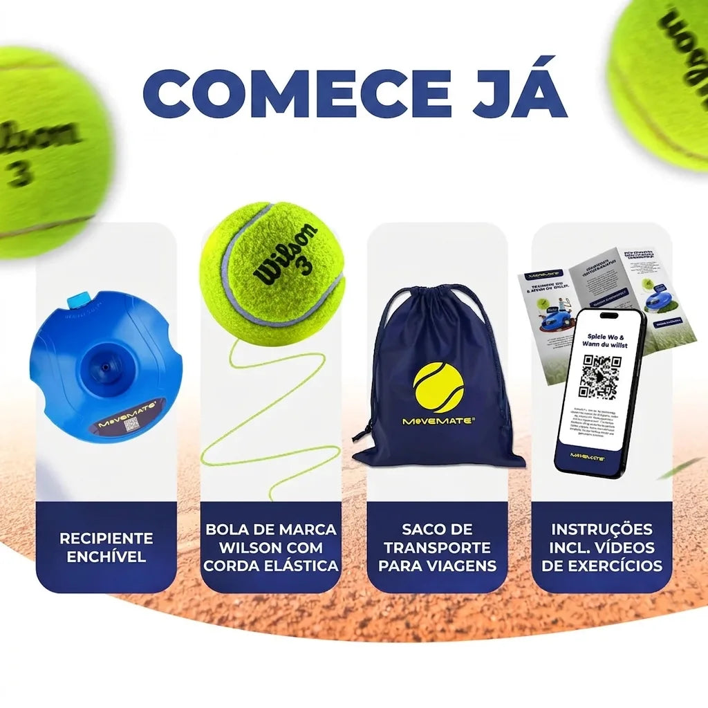 Conjunto de treino de ténis com bola de ténis Wilson®